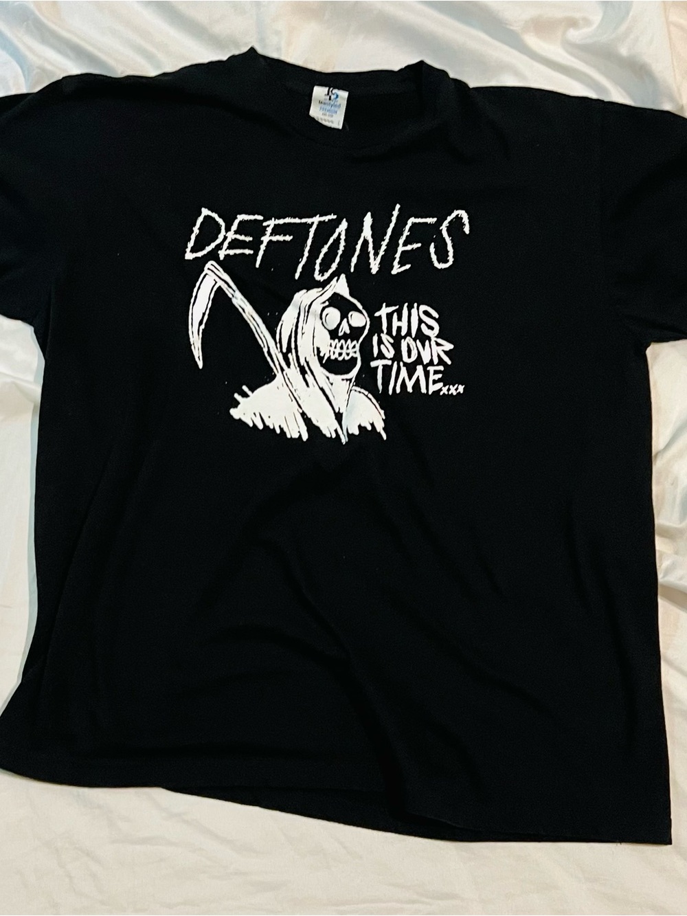 80s Band Deftones Black Graphic Tee - This Is Our Time L